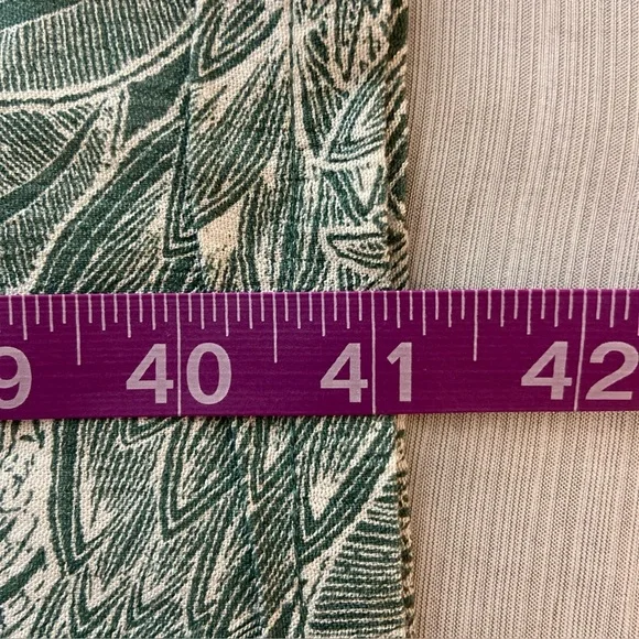 O'Neill Women's XL Green & White Wide Leg Leaf Print Pants NWT - Picture 5 of 9